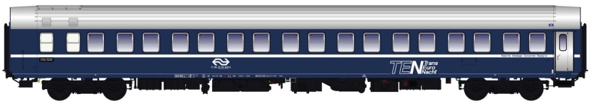 L.S. Models LS44190 - H0 - Schlafwagen TEN, NS, Ep. IV